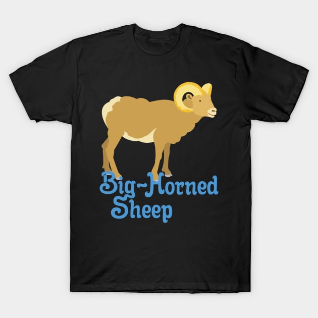 Big Horned Sheep T-Shirt by evisionarts